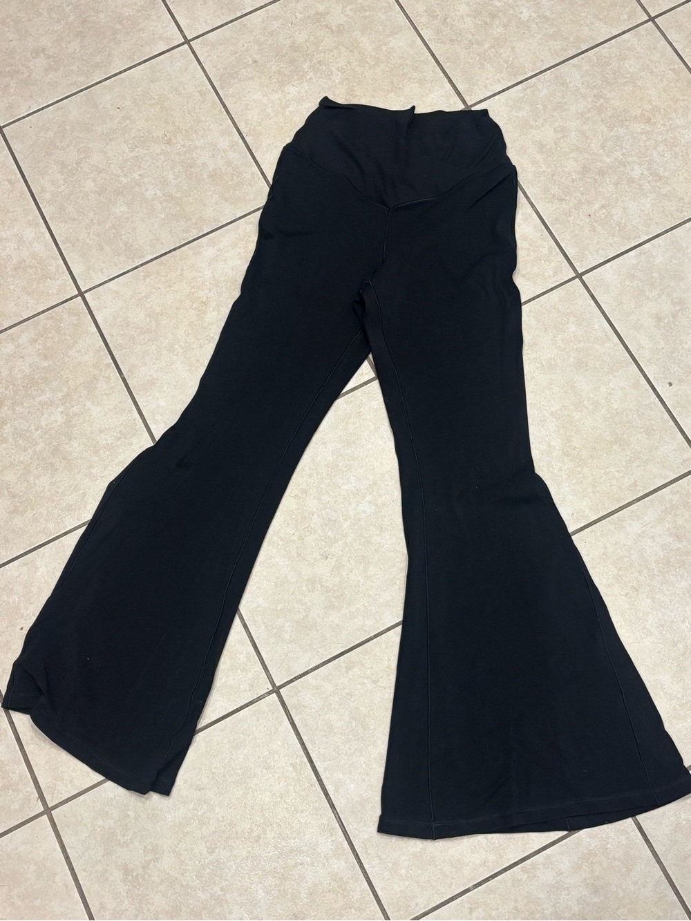 aerie Black extra Flared Yoga Pants